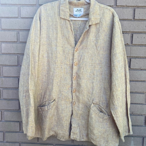 Flax Jackets & Blazers - Flax Tan Blazer